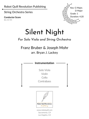 Silent Night (viola solo with string orchestra)